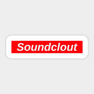 Soundclout // Red Box Logo Sticker